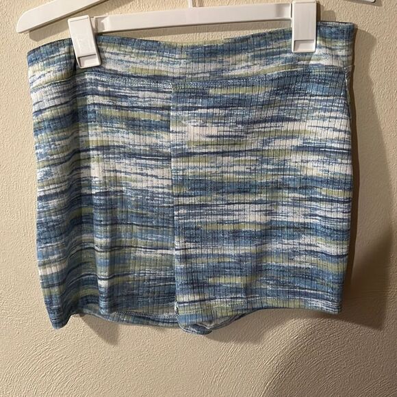 Pants - Blue and Green Soft Shorts